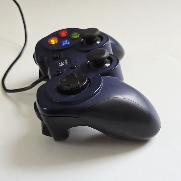 Logitech Gamepad F310 Wired USB Controller PC Windows Blue Joystick Tested Works - Picture 5 of 11